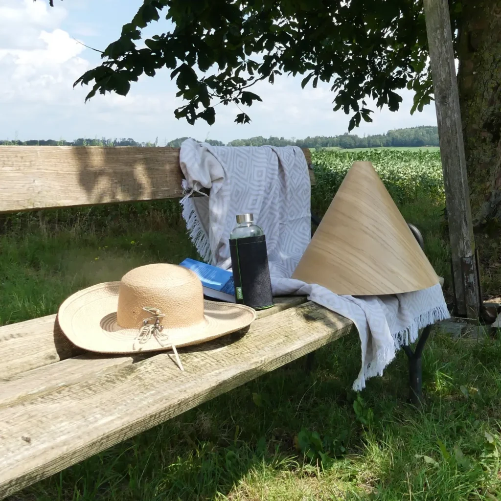 MATHELON Lampenschirm aus hellem Eichenholz, geboren aus der Natur